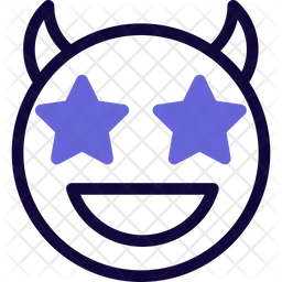 Star Struck Devil Emoji Icon