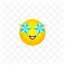 Star Stucked Smiley Smiley Expression Icon