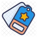 Star Review Label Tag Hangtag Travel Icon