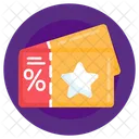 Star Tickets Promotion Tickets Discount Tickets Icon
