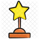 Star Trophy Award Winning Cup Icon