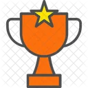 Star Trophy Competition Gold Icon