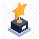 Star Trophy Award Winning Cup Icon