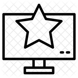 컴퓨터와 별  아이콘