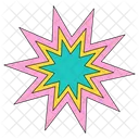 Starburst Shape Element Icon