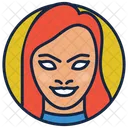 Starfire Girl Dark Knight Villain Icon