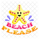 Starfish Asteroid Fish Icon