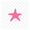 Pink Starfish Simple Icon