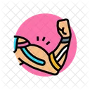 Muskel Hervorgehoben Kinesio Symbol