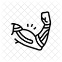 Muskel Hervorgehoben Kinesio Symbol
