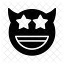 Starred Emoji Face Icon
