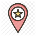 Location Map Starred Icon