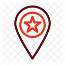 Starred Location Location Map Icon