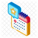 Starry Day Calendar Icon