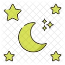 Starry Night Night Time Stars Icon