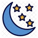 Starry Night Night Night Time Icon