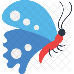 Starry Night Cracker Butterfly Side View Icon
