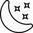 Starry Night Night Time Shining Star Icon