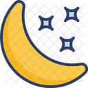 Starry Night Night Time Shining Star Icon