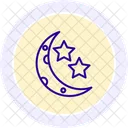 Starry Sky Line Icon Icon