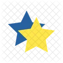Blue Yellow Star Icon