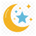 Crescent Moon Night Icon