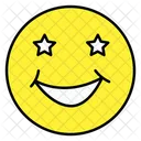 Stars Eyes Emoji Emoticon Smiley Icon