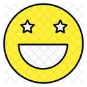 Stars Eyes Emoji Emoticon Smiley Icon