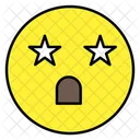 Stars Eyes Emoji  Icon