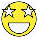 Stars Eyes Emoji  Icon