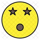 Stars Eyes Emoji Emoticon Emotion Icon