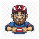 Stars Stripes Strong Icon