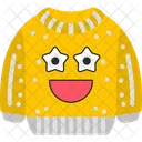 Frappe Par Les Etoiles Emoji Sweat Shirt Icône