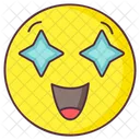 Starstruck Emoji Starstruck Expression Emotag Icon