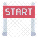 Start Starting Line Auto Racing Icon