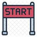 Start Starting Line Auto Racing Icon