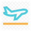 Flugzeug Abflug Symbol