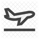 Flugzeug Abflug Symbol