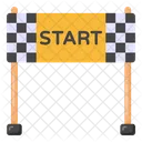 Start Line Race Line Start Point Icon