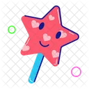 Star Lollipop Smiley Lollipop Emoji Lollipop Icon