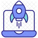 Start Platform Rocket Spacecraft Icon