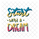 Start with a dream  Icon