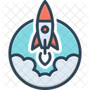 Started Rocket Launch Icon