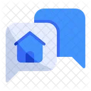 Immobilien Immobilien Chat Symbol