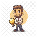 Business Rocket Launch Icon