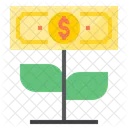 Startup Business Money Growth Icon
