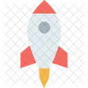 Rocket Fly Space Icon