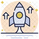 Startup Project Launch Rocket Icon