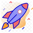 Rocket Startup Project Launch Icon