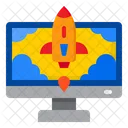 Luanch Rocket Startup Icon